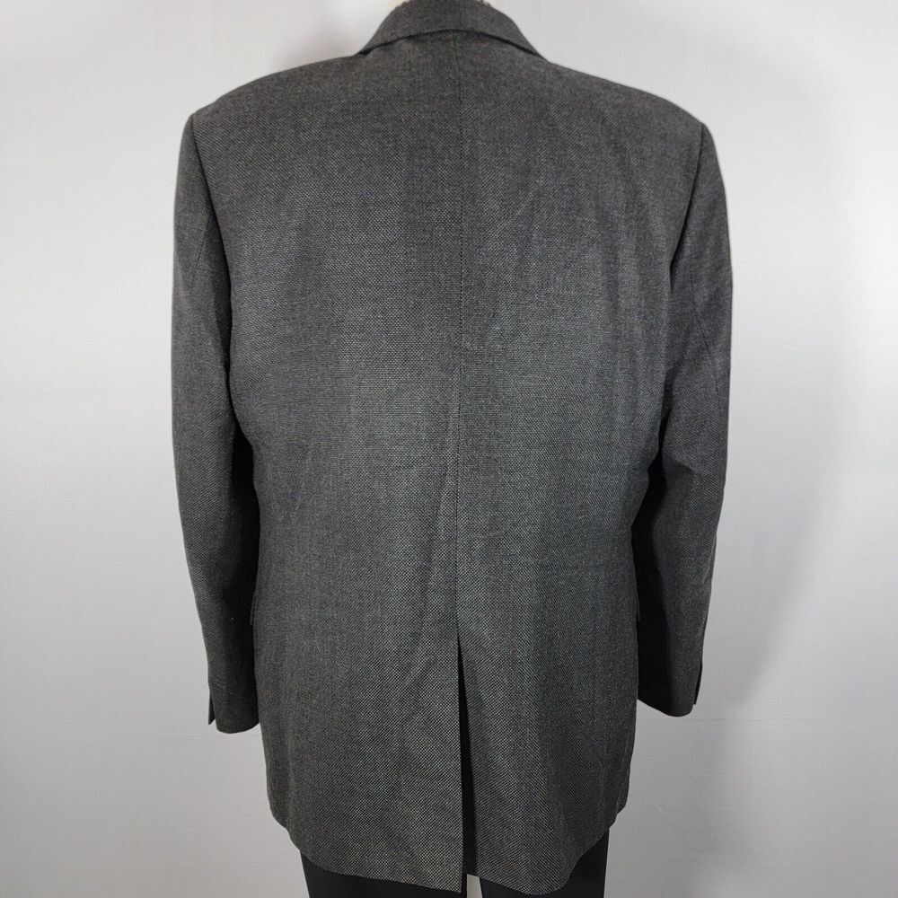 Lauren Ralph Lauren Men's Sport Coat Blazer Two Button Ch Gry Hopsack Poly 44L - Picture 13 of 16